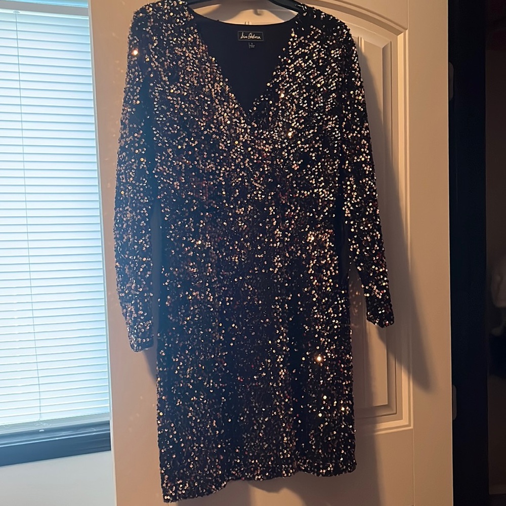 Sam Edelman Bronze sequin party dress